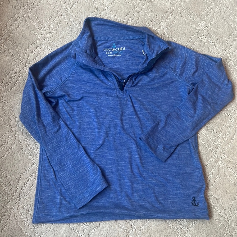 Quarter zip up over shirt